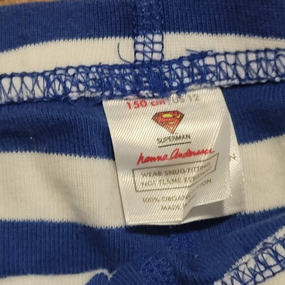 HANNA ANDERSSON Marvel Superman Short John Pajama Set - 150 or 12 (PRE-OWNED) - Picture 7 of 8